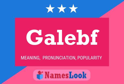 ملصق اسم Galebf