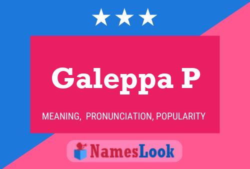 ملصق اسم Galeppa P