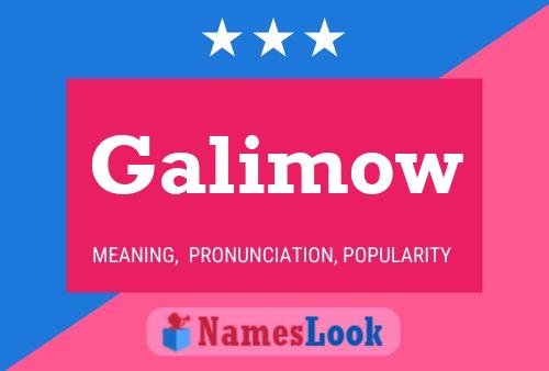 ملصق اسم Galimow