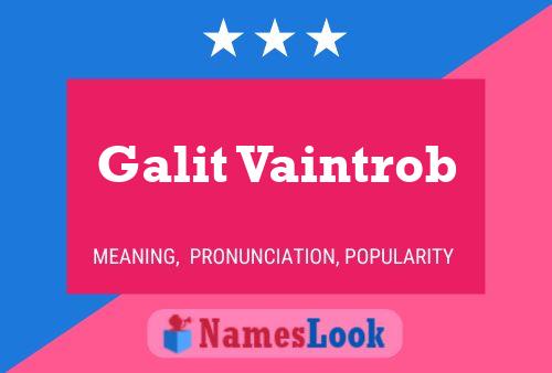 ملصق اسم Galit Vaintrob