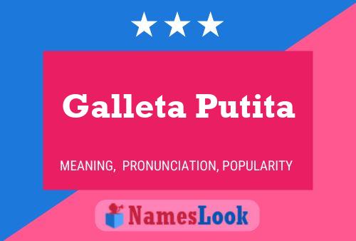 ملصق اسم Galleta Putita