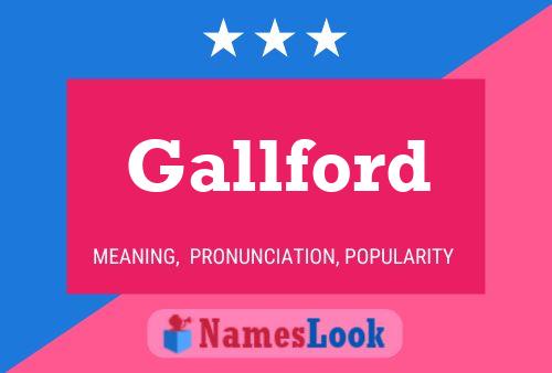 ملصق اسم Gallford