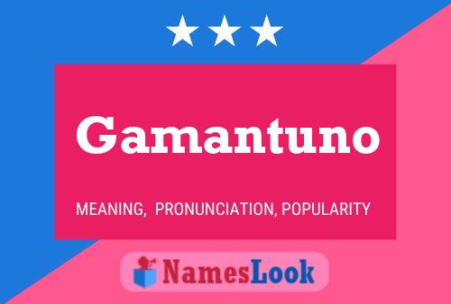 ملصق اسم Gamantuno