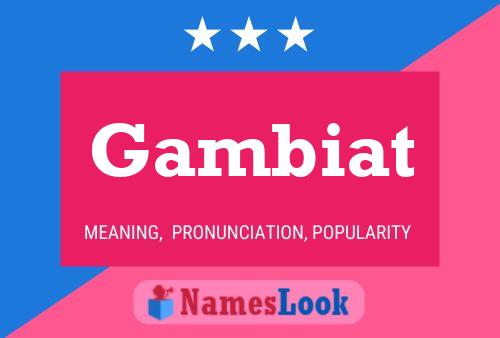 ملصق اسم Gambiat