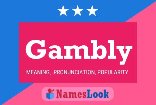 ملصق اسم Gambly