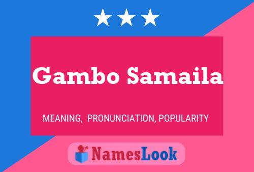 ملصق اسم Gambo Samaila