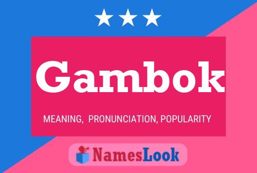 ملصق اسم Gambok