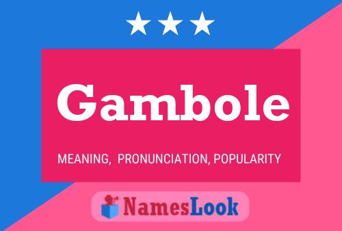 ملصق اسم Gambole