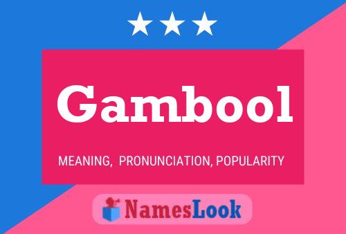 ملصق اسم Gambool