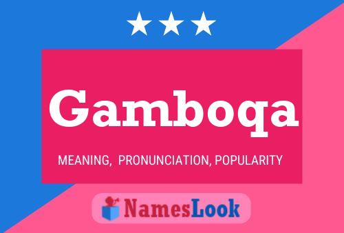 ملصق اسم Gamboqa