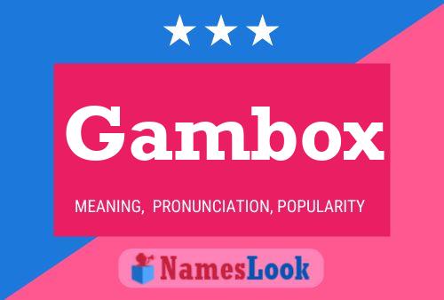 ملصق اسم Gambox