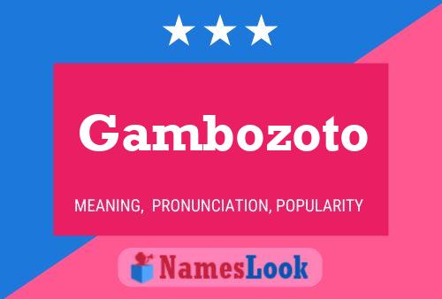 ملصق اسم Gambozoto