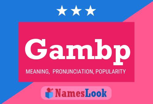 ملصق اسم Gambp