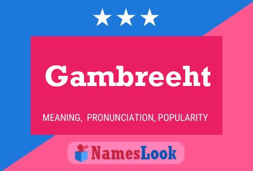 ملصق اسم Gambreeht