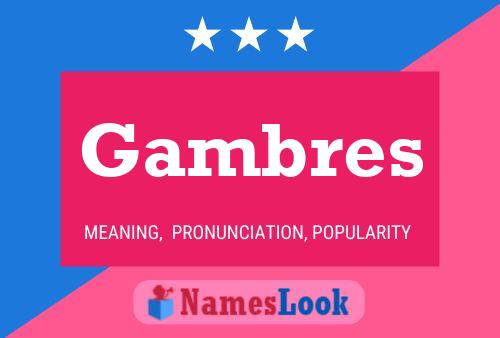 ملصق اسم Gambres