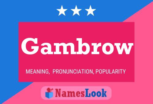 ملصق اسم Gambrow