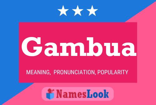 ملصق اسم Gambua