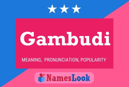 ملصق اسم Gambudi