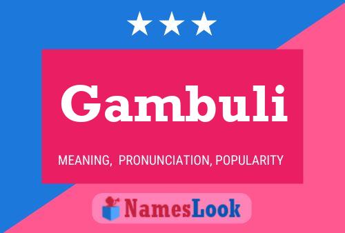 ملصق اسم Gambuli