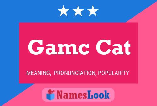 ملصق اسم Gamc Cat