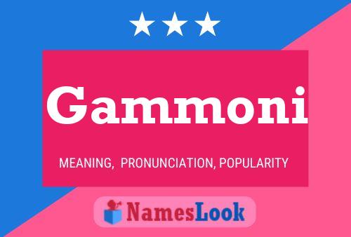 ملصق اسم Gammoni