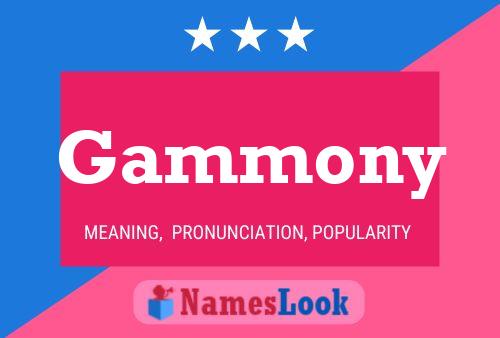 ملصق اسم Gammony