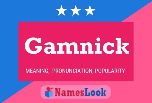 ملصق اسم Gamnick