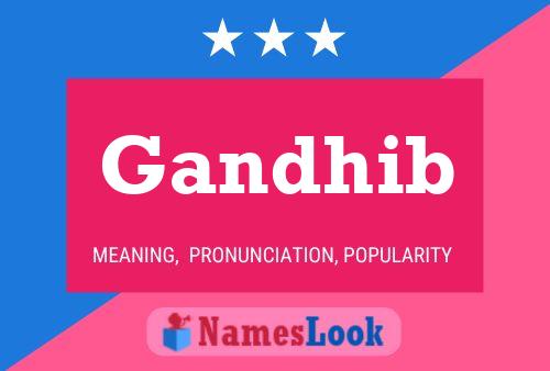 ملصق اسم Gandhib