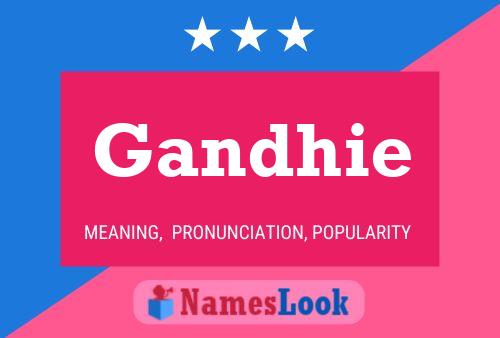 ملصق اسم Gandhie