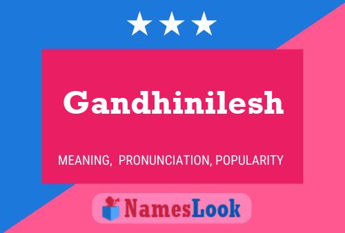 ملصق اسم Gandhinilesh