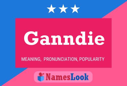 ملصق اسم Ganndie