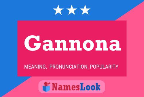 ملصق اسم Gannona