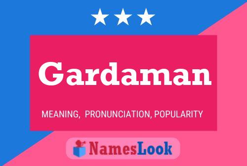 ملصق اسم Gardaman