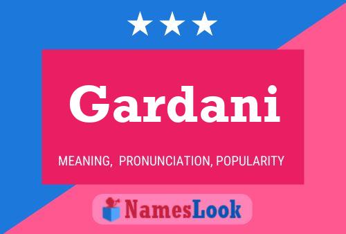 ملصق اسم Gardani