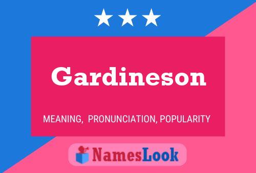 ملصق اسم Gardineson