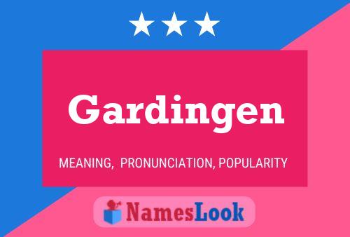 ملصق اسم Gardingen