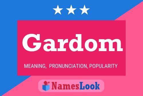 ملصق اسم Gardom