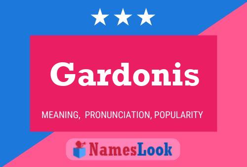 ملصق اسم Gardonis