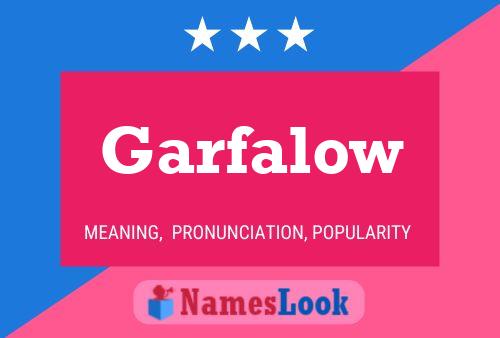 ملصق اسم Garfalow