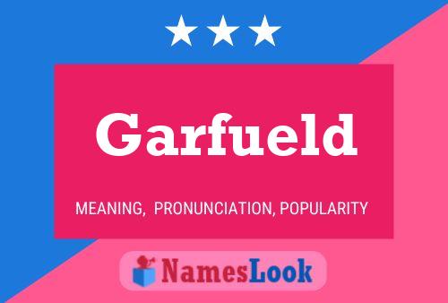 ملصق اسم Garfueld