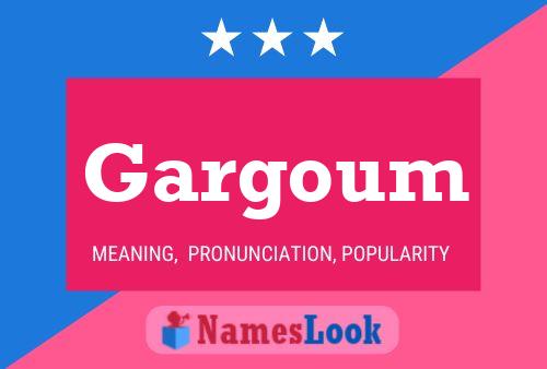 ملصق اسم Gargoum