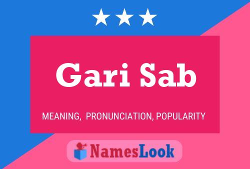 ملصق اسم Gari Sab