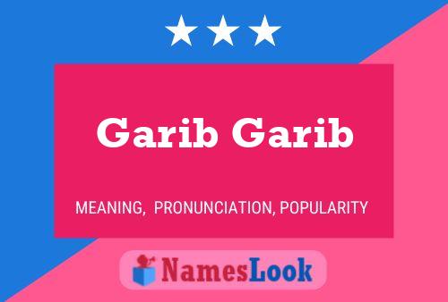 ملصق اسم Garib Garib