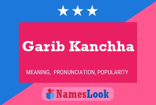 ملصق اسم Garib Kanchha