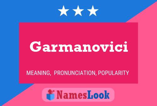 ملصق اسم Garmanovici