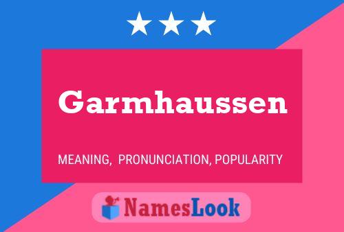 ملصق اسم Garmhaussen