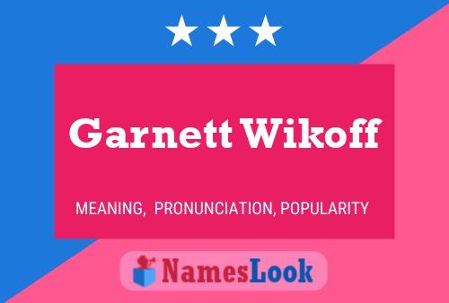 ملصق اسم Garnett Wikoff