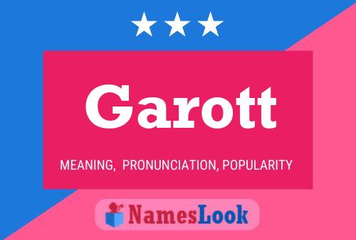 ملصق اسم Garott