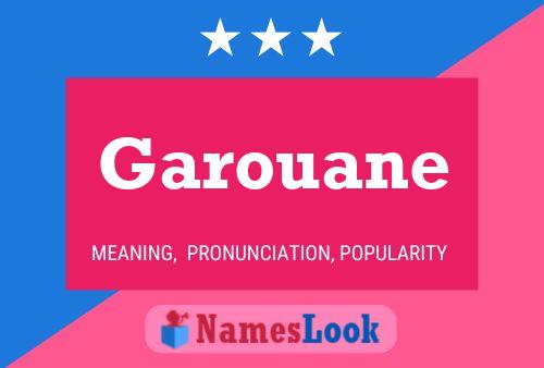 ملصق اسم Garouane