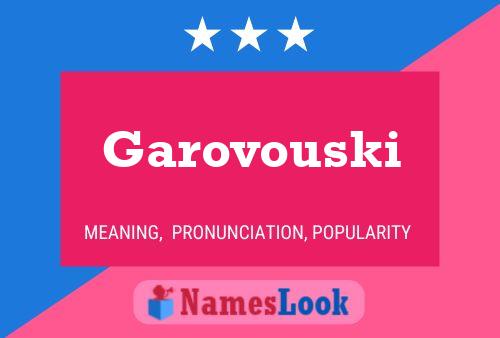 ملصق اسم Garovouski